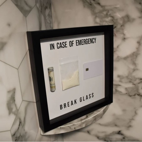 In Case Of Emergency Break Glass Coke Motivational Funny Gift Gag - Picture 4 of 7